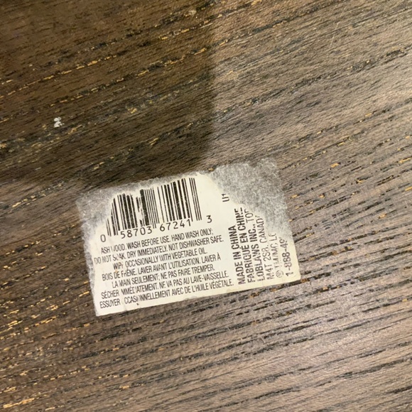 PRESIDENTS CHOICE Wood Brown Large Salad Fruit Round Bowl Kitchen Home Decor - Picture 8 of 16